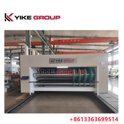 YK-1424 প্রকার চেইন খাওয়ানো ঢেউতোলা কার্টন ফ্লেক্সো প্রিন্টার Slotter মরা কর্তনকারী মেশিন