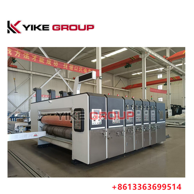 YIKE GROUP গতি 150pcs/মিনিট সম্পূর্ণ স্বয়ংক্রিয় 415V 440V ফ্লেক্সো প্রিন্টার Slotter মেশিন