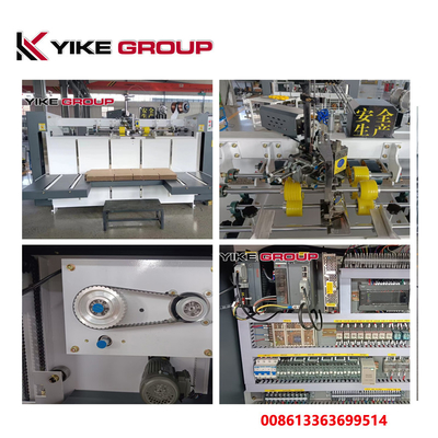 YIKE GROUP 2000 টাইপ rugেউখেলান বক্স সেলাই মেশিন / বক্স মেকিং সেলাই মেশিন একক টুকরা দিয়ে