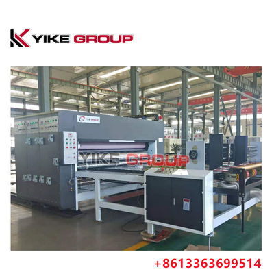 YK-1426 চেইন টাইপ ফ্লেক্সো প্রিন্টার স্লটার মেশিন কার্টন বক্স প্রিন্টিং মেশিন