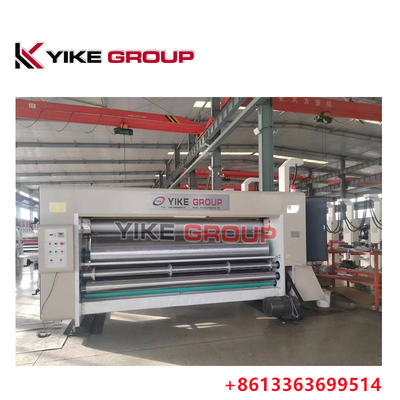 YIKE GROUP 1200X2600MM চেইন ফিডার প্রিন্টার স্লটার কার্টন বক্স তৈরির মেশিন
