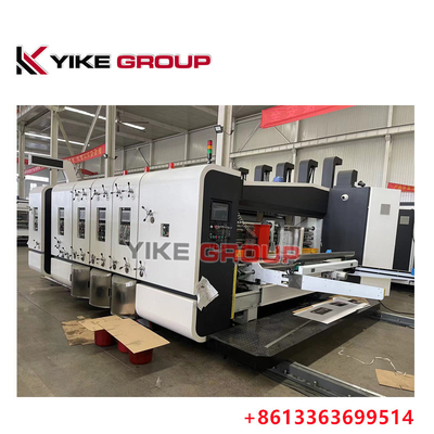 YK-1424 হাই স্পিড ফ্লেক্সো প্রিন্টার স্লটার ডাই কাটার মেশিন কার্টন বক্স তৈরি