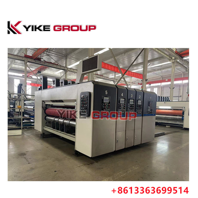 YK-1424 হাই স্পিড ফ্লেক্সো প্রিন্টার স্লটার ডাই কাটার মেশিন কার্টন বক্স তৈরি