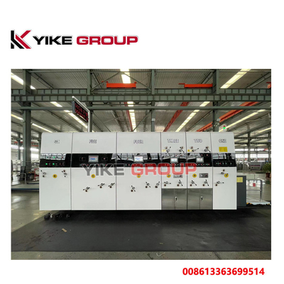 YK-1224 150 পিসি/মিনিট 4 রঙের ফ্লেক্সো প্রিন্টার স্লটার মেশিন কার্টন বক্স তৈরির মেশিন