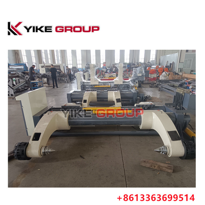 YK-1600 ZJ-V5B হাইড্রোলিক শ্যাফটলেস মিল রোল স্ট্যান্ড ফর কর্গুয়েটেড কার্ডবোর্ড কার্টন লাইন