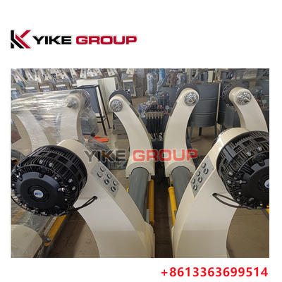 YK-1600 ZJ-V5B হাইড্রোলিক শ্যাফটলেস মিল রোল স্ট্যান্ড ফর কর্গুয়েটেড কার্ডবোর্ড কার্টন লাইন