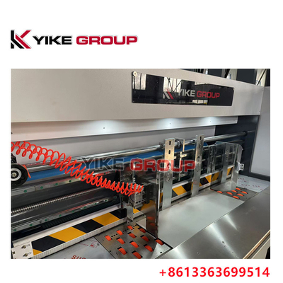 সর্বোচ্চ মুদ্রণ আকার 1450X2500 স্বয়ংক্রিয় সীসা প্রান্ত Flexo 3 রঙ Slotter Diecutter মেশিন