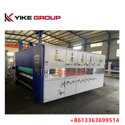 সর্বোচ্চ মুদ্রণ আকার 1450X2500 স্বয়ংক্রিয় সীসা প্রান্ত Flexo 3 রঙ Slotter Diecutter মেশিন