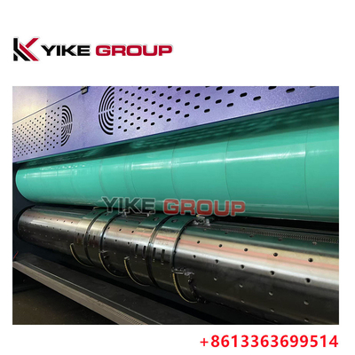 সর্বোচ্চ মুদ্রণ আকার 1450X2500 স্বয়ংক্রিয় সীসা প্রান্ত Flexo 3 রঙ Slotter Diecutter মেশিন