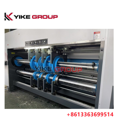 সর্বোচ্চ মুদ্রণ আকার 1450X2500 স্বয়ংক্রিয় সীসা প্রান্ত Flexo 3 রঙ Slotter Diecutter মেশিন
